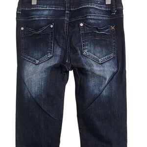 Dark Wash Distressed Skinny Jeans Special A Denim Size 7 EUC
